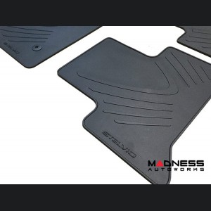 Alfa Romeo Stelvio Floor Mats - Genuine Alfa - All Weather Rubber